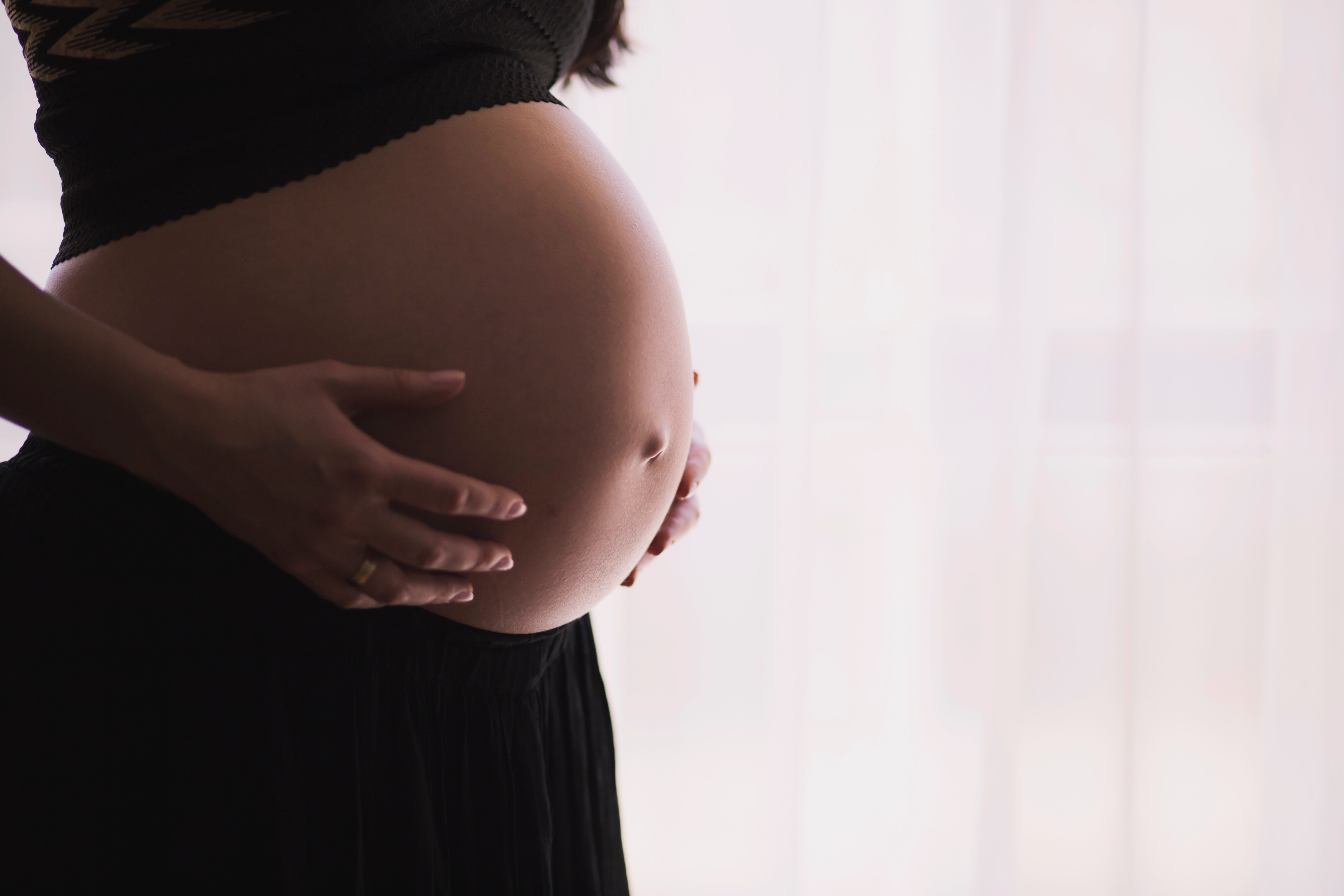 Photo of a pregnant belly